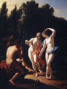 Deux femmes dansant devant un berger jouant du pipeau, dit aussi Nymphes dansant